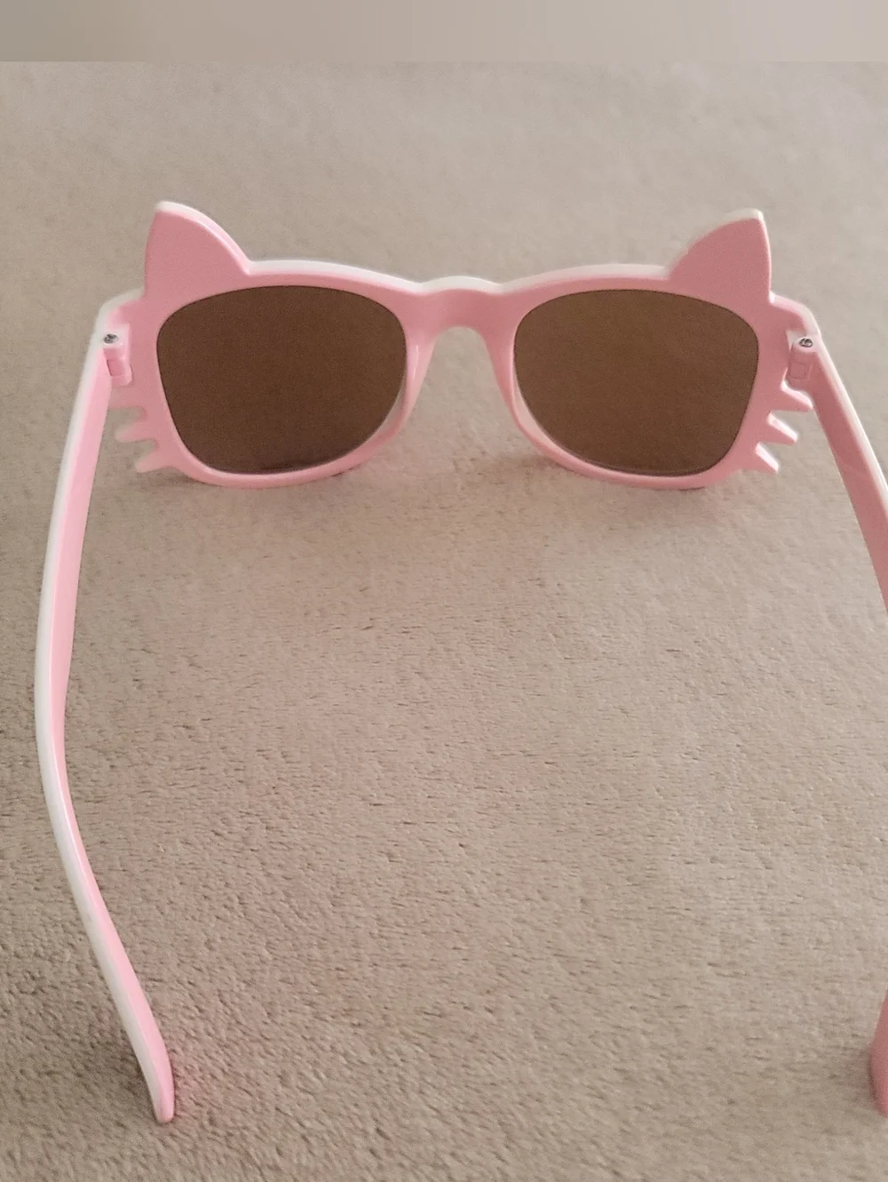 H&M Girl White/Pink Cat Ears/Whiskers Sunglasses Size +3
